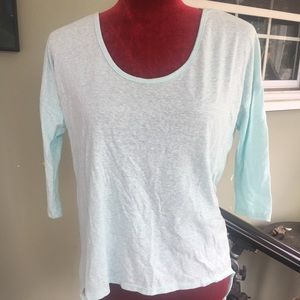 Open back half sleeve shirt